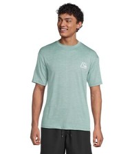 Quiksilver Men's Standard DNA Logo Shorts Sleeve Surf Tee, Jade Heather L