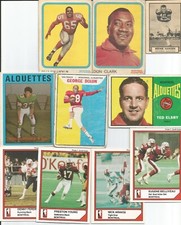 1950'S TO 2000'S CFL MONTREAL ALOUETTES 20 CARD LOT INC PRINGLE EVANSHEN LT50