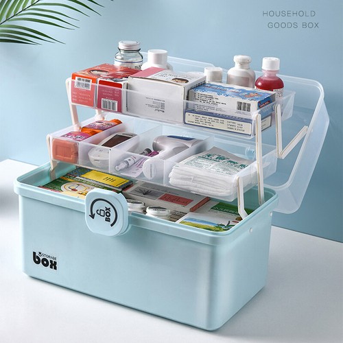 Portable Emergency First Aid Kit Medical Storage Box Workplace Family Safety AU - Picture 3 of 14