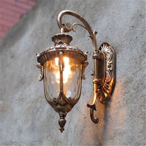 Outdoor Wall Light Garden Wall Sconce Home Glass Wall Lamp Yard Outside Lighting - Picture 5 of 9