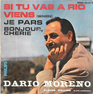 Dario Moreno: Wenn du nach Rio gehst / Komm +2 [Vinyl 45 Tours 7'' EP] 1959 SEHR GUT