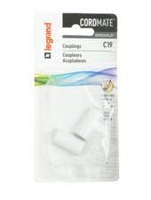 Legrand Wiremold CordMate Cord Cover Coupling White 2 Pack C19