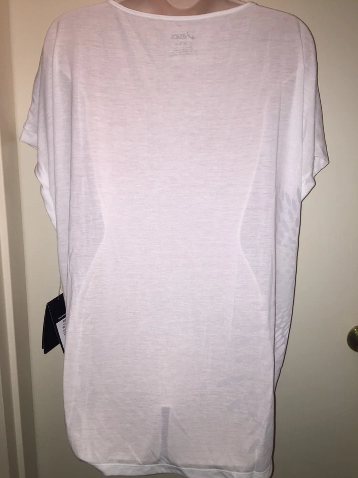 ASICS Women's Flex Scoop Neck Dolman Workout T-Shirt "REAL WHITE" Size XL NWT - Imagem 2 de 4