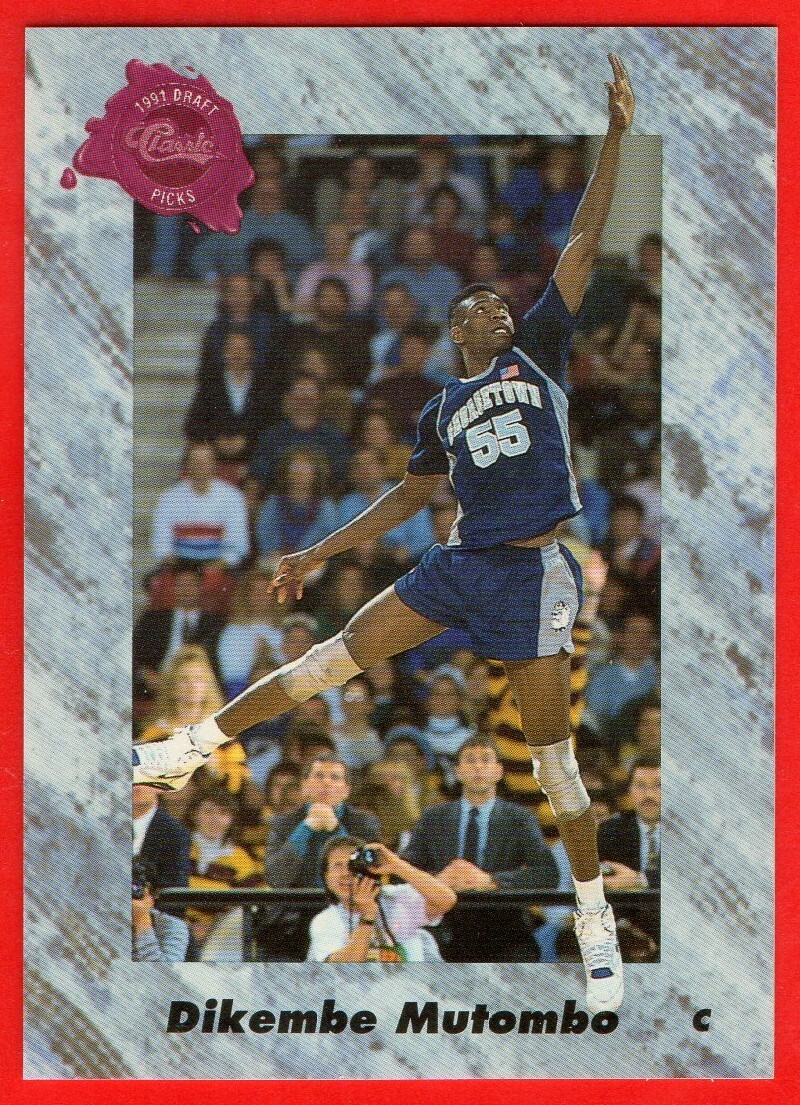Dikembe Mutombo #151 Basketball Cards 1991 Classic trading card — raw and PSA graded price guide