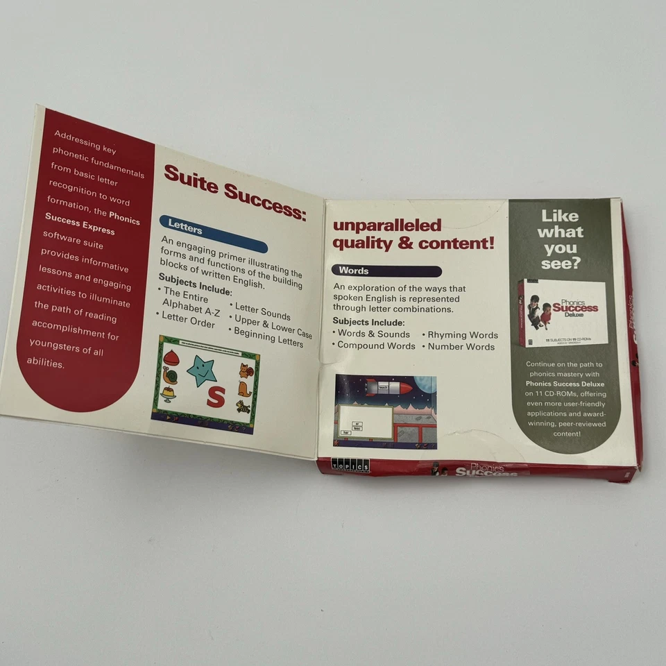 Phonics Success Express Ages 5-9 Grades K-4 Reading Topics WIN MAC CD-ROM 2005 - Image 3 of 3