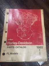 Harley Davidson 1941 To 1980 Parts Catalog Fl Models