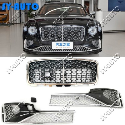 For 20-24 Bentley Flying Spur Upgrade Front Grille Mulliner Style Replacement