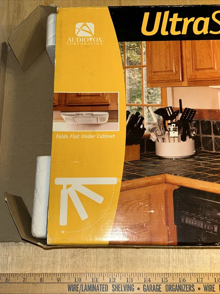 "Reproductores de TV desplegables Audiovox de 5"" radio AM/FM integrados control remoto VE500 funciona RV Foto 2 de 4