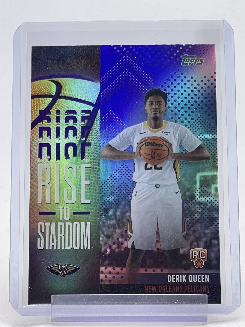 DERIK QUEEN 2025-26 TOPPS RISE TO STARDOM ROOKIE PURPLE RAINBOW RC /250 Q2264