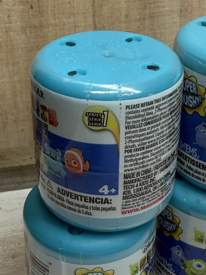 Disney Pixar Mashems Série 1 Cápsulas Bolas Figuras Misteriosas NOVO LACRADO Conjunto de 4 - Imagem 4 de 4
