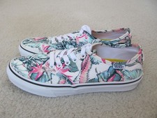 Vans Women's Tropical Floral Pattern Canvas Athletic/Fashion Sneakers Size 7-New