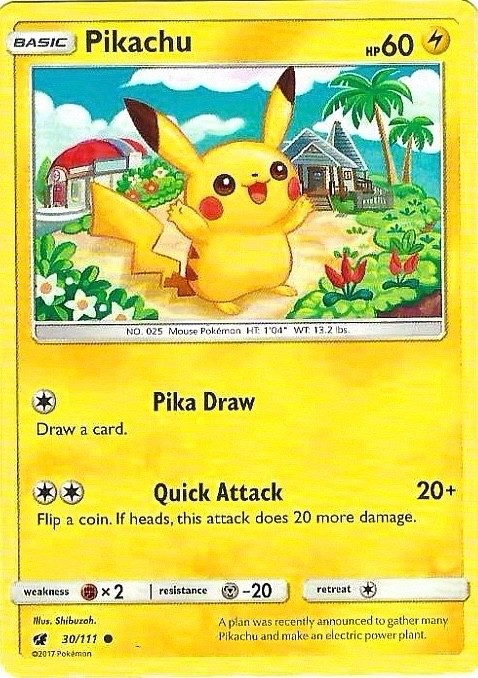 Pikachu 30/111 Sm-Crimson Invasion Regular