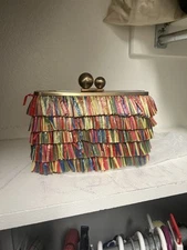 olga berg Carlita Carnivale Clutch in Multi