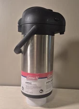 NEW Coleman Stainless Steel Airpot 2.64 QT(2.5L) Coffee Hot Drink Pump Dispenser