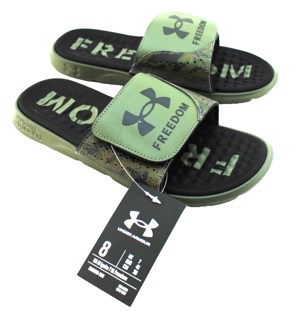 NEW Under Armour Ignite 8 Freedom Sliders Sandal Size 10 Under Armour Ignite Pro 8 Freedom Slides for Men | Cabela main image 3