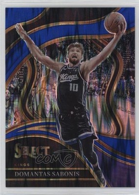 2023-24 Panini Select Courtside Blue Flash Prizm 35/99 Domantas Sabonis #225 hs9