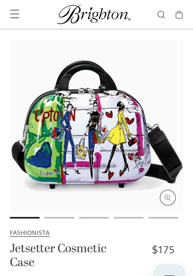 Estuche rígido de cosméticos Brighton Jetsetter bolsa de almacenamiento de viaje Foto 4 de 4