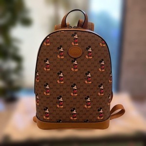 gucci mickey mouse mini backpack Disney x GUCCI Small Supreme Bag Beige Specially designed for the year of the Mouse GUCCI Micro GG Supreme Disney