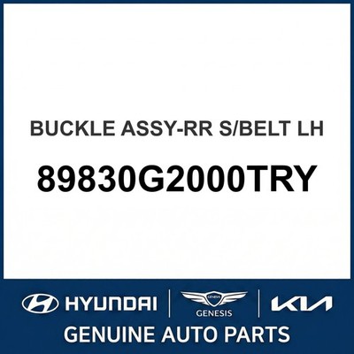 2017-2022 Hyundai Ioniq Buckle Assembly - Rear S/Belt OEM New 89830G2000TRY
