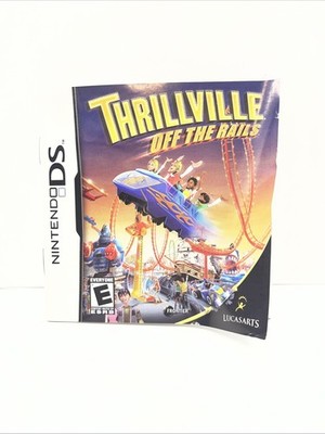 Thrillville: Off the Rails (Nintendo DS, 2007) AUTHENTIC MANUAL ONLY