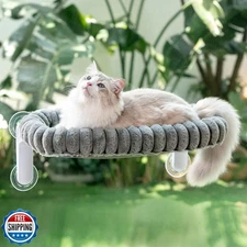 Sunhoo Cat Window Perch Bed Foldable Kitty Windowsill Hammock Shelf Seat Larg