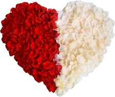 Artificial Silk Rose Petals Fake Rose Decorat for Romantic Night