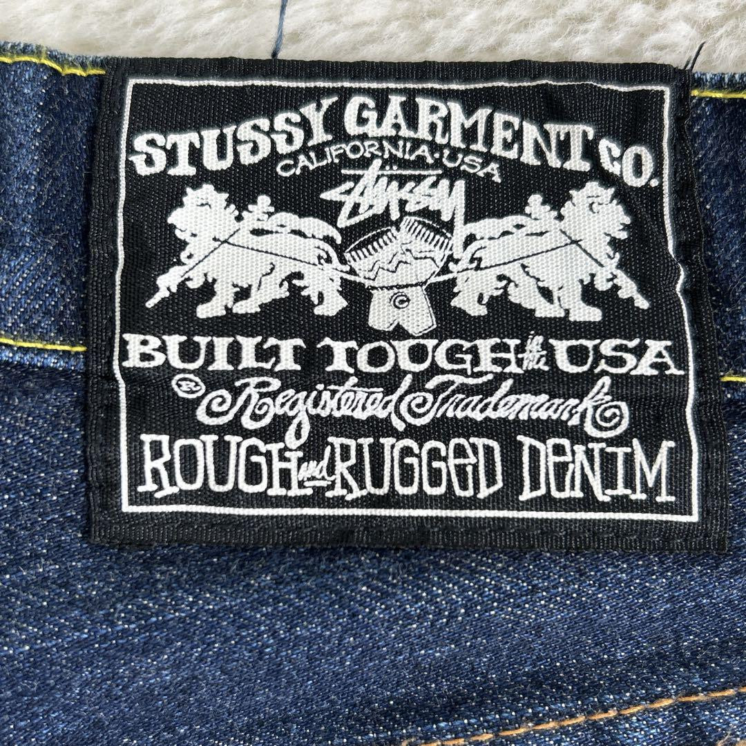 Stussy Rough and Rugged USA Jeans W32 Blue Straight Rare Stussy Rough and Rugged USA Jeans W32 Blue Straight Rare