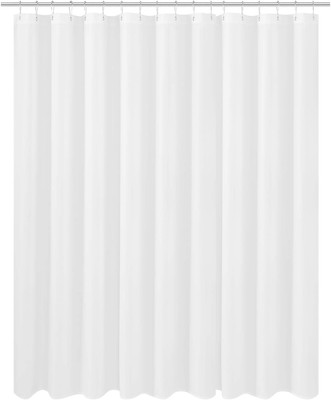 N&Y HOME Extra Wide Long Fabric Shower 108''W x 84''L (Pack of 1), White 