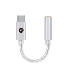 Girftu JCALLY JM12 Type C USB C to 3.5mm DAC Chip KT02H20 Dongle Silver