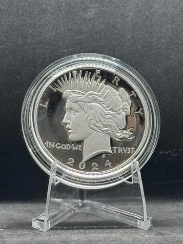 2024-S Proof Peace Silver Dollar .999 Fine Silver U.S. Mint OGP & COA