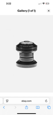 Origin8 Pro Threadless Headset, 1'', Black
