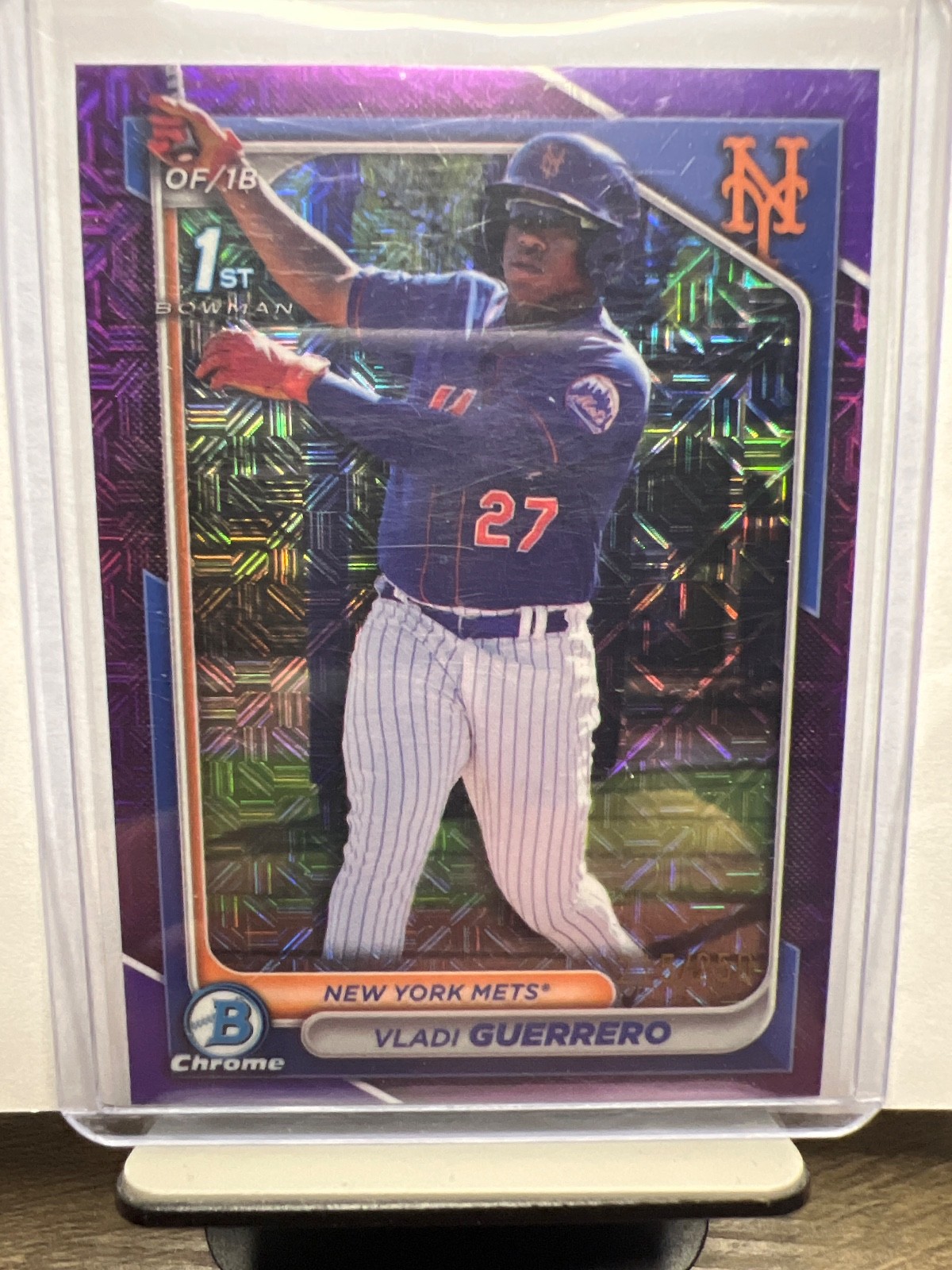2024 Bowman Chrome - Prospects Vladi Guerrero #BCP-250 Purple Mojo Refractor...