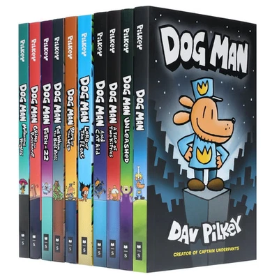 Dog Man Books 1-10 Collection Set - NEW (Free P+P) Genuine UK Editions