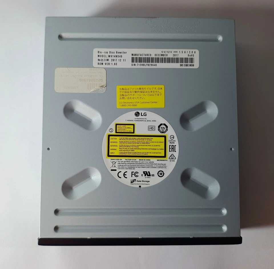 LG WH14NS40 Internal Blu-ray Disc Rewriter – 14x BD-R, M-DISC, BDXL Support - Image 2 of 2