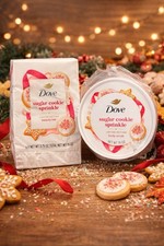 Dove Sugar Cookie Sprinkle Set Body Scrub 15oz  Beauty Bar 4 Pack Limited