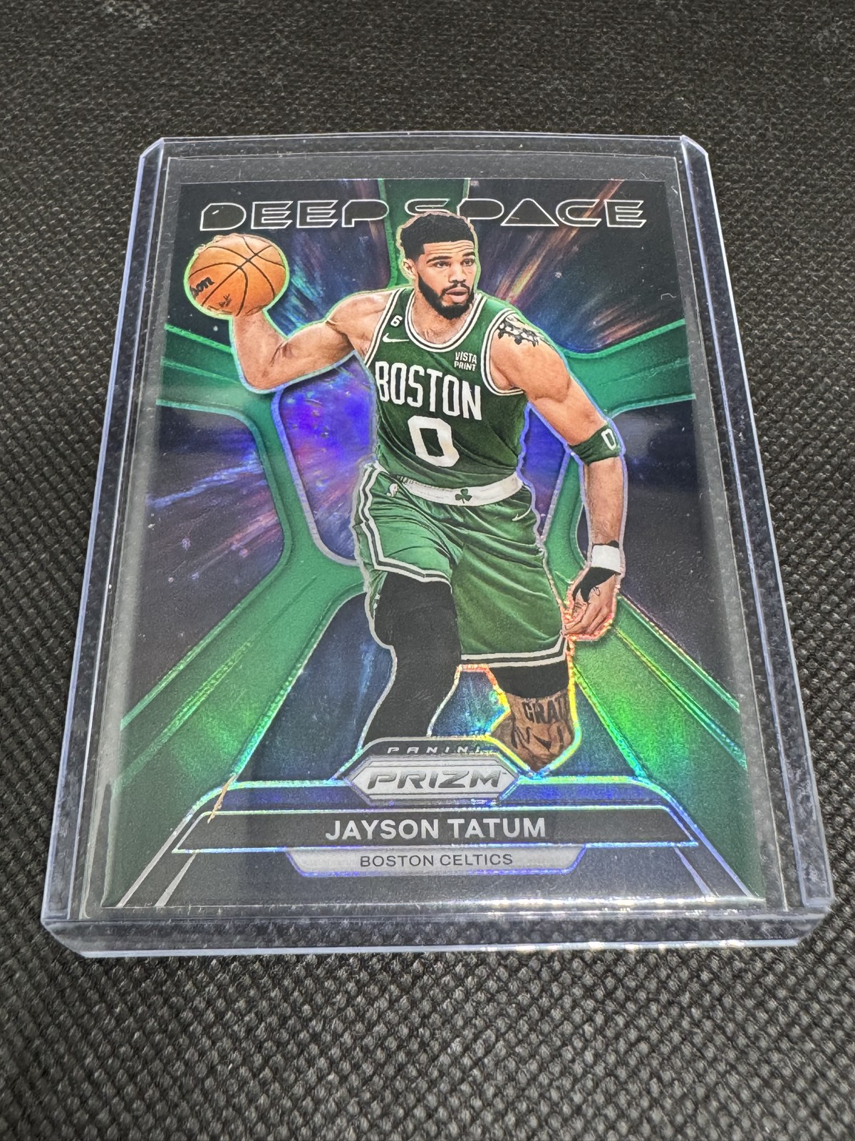 2023-24 Panini Prizm - Deep Space Jayson Tatum #10 Green Prizm