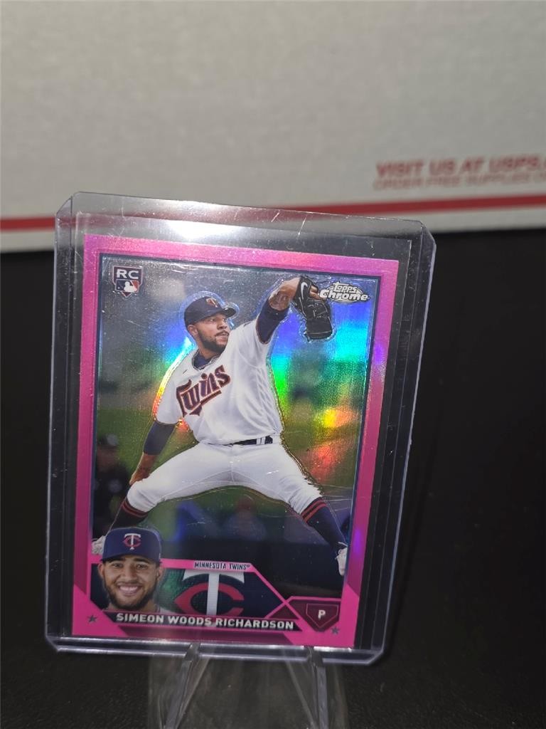 2023 Topps Chrome - pink Refractor #173 Simeon Woods Richardson RC
