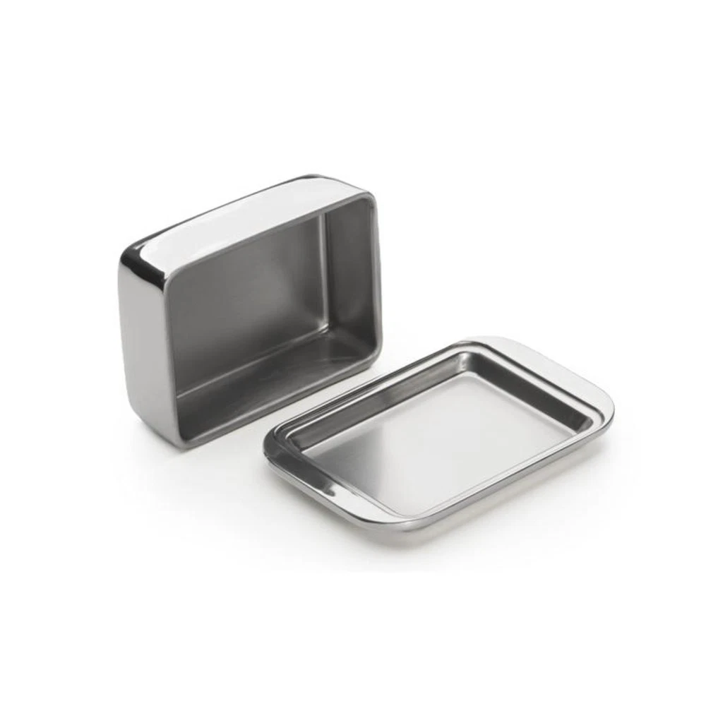 Weis Butter Dish 1/2 Pound for 250g Double Wall Stainless Steel
Opens in a new window or tab