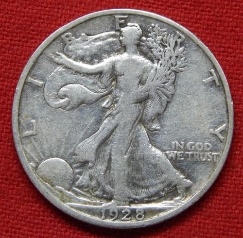 1928-S Walking Liberty Silver Half Dollar 50c - Better Date ~ Free USA Shipping