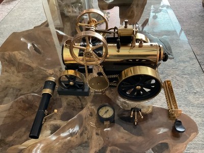 Vintage Wilesco - D-430 Steam Engine Locomobile with Box