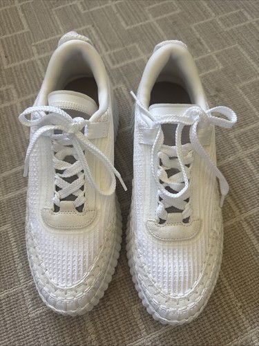 CHLOE Women’s NAMA PLATFORM Sneakers Size 39 Mixed White New