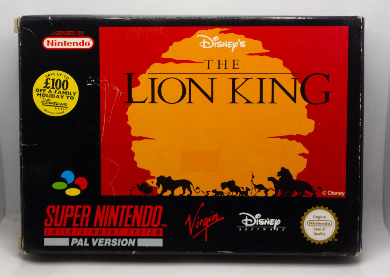 Le Roi Lion (Super Nintendo SNES) Studio 1994 en boite complète PAL UKV