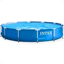 Intex 12 Foot x 30 Inches Metal Frame Pool (Open Box) (2 Pack)