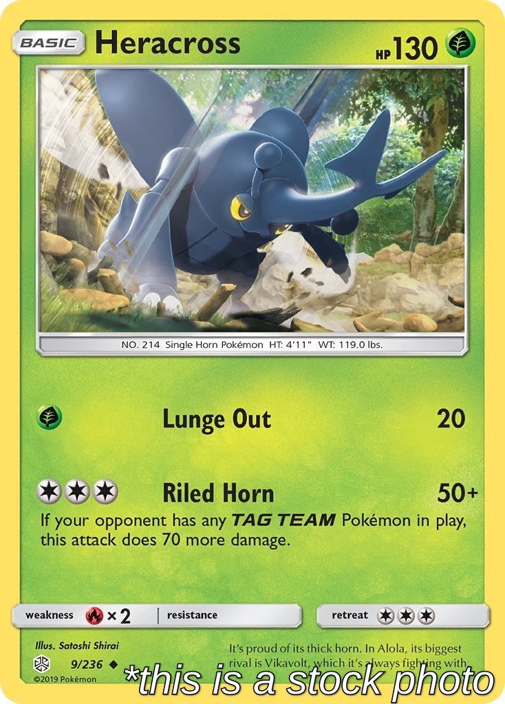 Heracross - 9/236 - SM - Cosmic Eclipse - NM