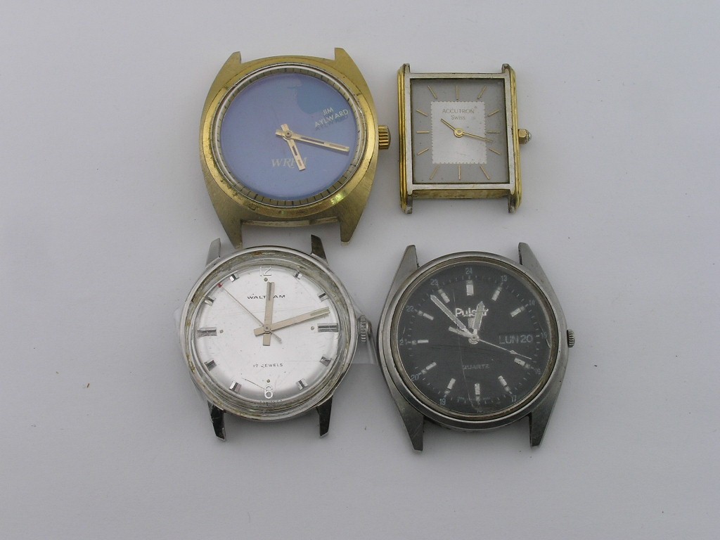 Vintage Watch Lot as Found for Parts or Repair