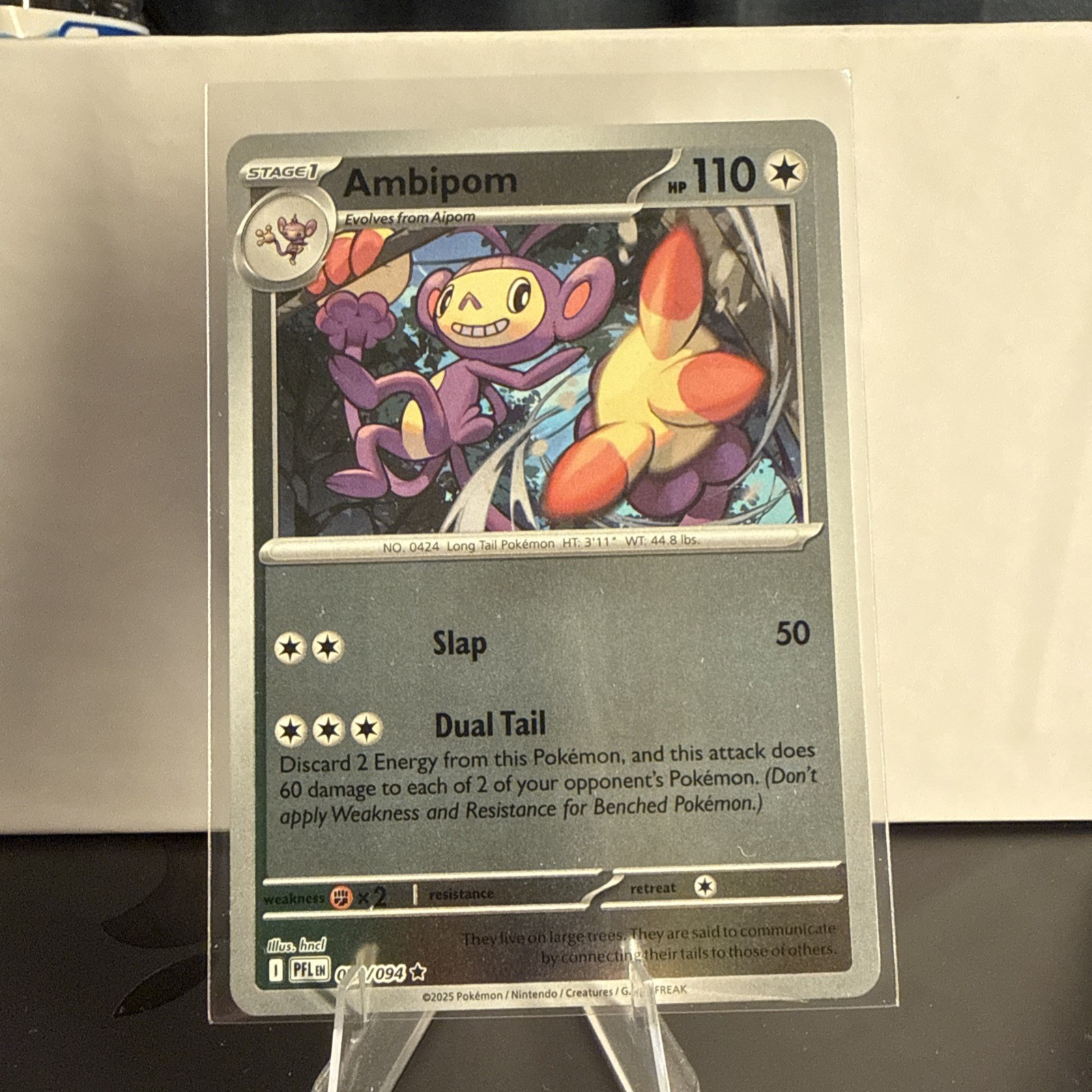 Ambipom 079/094 Phantasmal Flames Reverse Holo Pokemon