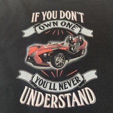 Men’s XXL Slingshot Graphic T Shirt Black Crew Neck 100% Cotton Made In USA