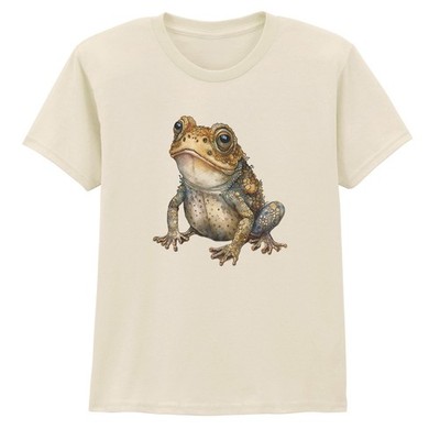 Realistische Kröte Frosch Natur Illustration Jungen Mädchen Kinder T-Shirt Geschenk für Kinder