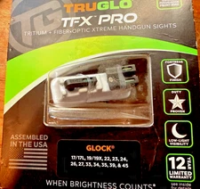 TruGlo TFX PRO Tritium Night Sights For Glock 17/19/22/23/26/27-TG13GL1PC
