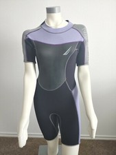 NAUTICA molded fit technology women water sports black purple Wetsuit Size S NEW